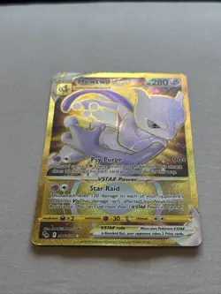 Pokemon TCG Mewtwo VSTAR Holo Card 086/078 Secret Rare Hp - Image 2