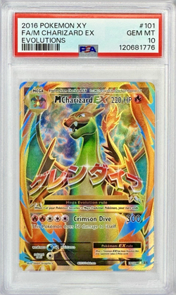 PSA 10 M Charizard EX (Full Art) #101 - 2016 Pokemon XY Evolutions Holo 101/108 - Image 1