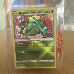 Pokemon TCG Radiant Venusaur Holo Card Pokemon Go 004/078 - Image 2