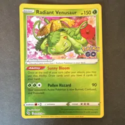 Radiant Venusaur 004/078 Pokemon GO Holo Radiant Rare EN 150HP - Image 1