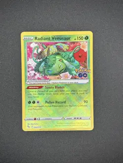 Radiant Venusaur 004/078 Pokemon GO Holo - Image 1