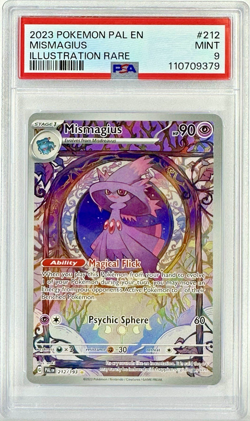 PSA 9 PAL EN Mismagius #212 IR - 2023 Pokemon Sv02: Paldea Evolved 212/193 - Image 1