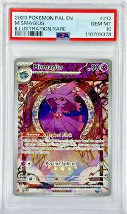 PSA 10 PAL EN Mismagius #212 IR - 2023 Pokemon Sv02: Paldea Evolved 212/193 - Image 1