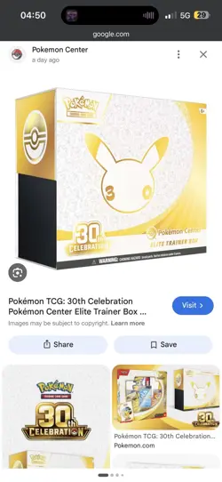 (PRESALE) Pokemon Center 30th Anniversary ETB Elite Trainer Box New - Image 1