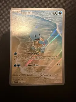 Pokemon Squirtle Holo Card TCG SV Scarlet & Violet 151 Series 170/165 - Image 1