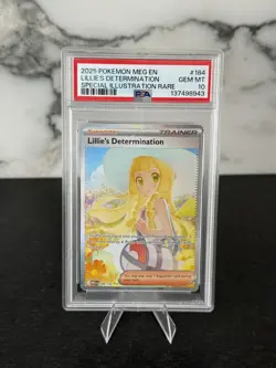2025 Pokemon Mega Evolution 184 SIR Lillie's Determination 👱🏻 PSA 10 Gem Mint - Image 1