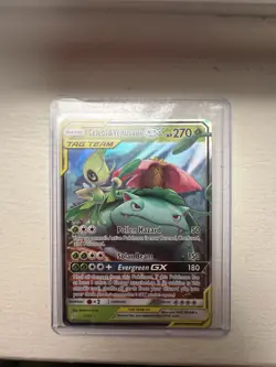 Pokemon TCG Celebi & Venusaur GX Sun & Moon Team Up Card 1/181 - Image 2