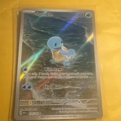 Pokemon TCG Squirtle 170/165 Scarlet & Violet 151 Holo Illustration Rare NM - Image 1