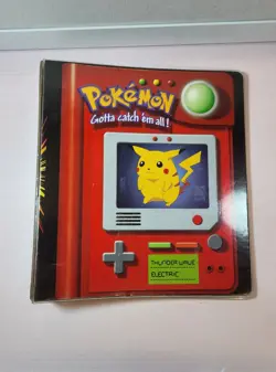 NINTENDO POKEMON Pokedex TCG Card 3 Ring Binder 1999 Vintage Pikachu Meowth 41365040775 - Image 1
