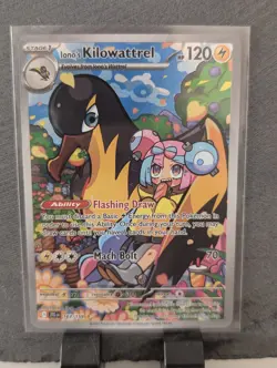 Pokemon TCG Ionos Kilowattrel Illustration Rare Journey Together 163/159 - Image 1
