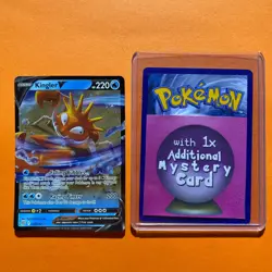 Kingler V Holo Rare 028/172 Pokemon Card Brilliant Stars MINT NM 28/172 TCG - Image 1
