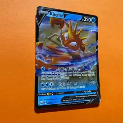 Kingler V Holo Rare 028/172 Pokemon Card Brilliant Stars MINT NM 28/172 TCG - Image 3