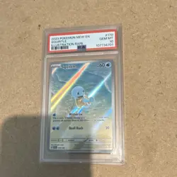 Pokemon 2023 Squirtle 170/165 SV 151 Illustration Rare Holo EN PSA 10 - Image 1