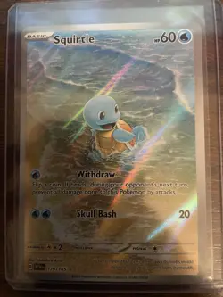 Squirtle 170/165 Illustration Rare 151 Pokemon Holo Near Mint - Image 1