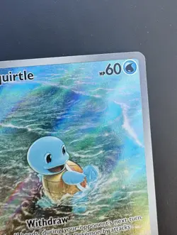 Pokemon Company Squirtle 170/165 SV 151 Illustration Rare Full Art Holo HP 60 - Image 3