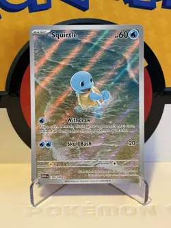 Squirtle 170/165 Illustration Rare 151 Pokemon Holo Near Mint - Image 1