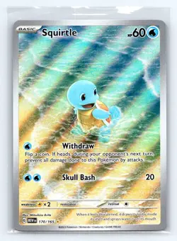 Squirtle 170/165 Illustration Rare 151 Pokemon Holo Near Mint - Image 1