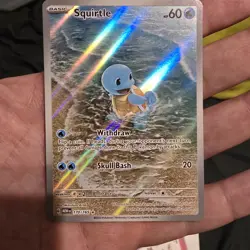 Pokemon Squirtle 170/165 Scarlet and Violet 151 Holo Illustration Rare NM - Image 1