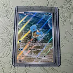 Squirtle 170/165 SV 151 Illustration Rare Holo Full Art Pokemon TCG EN - Image 1