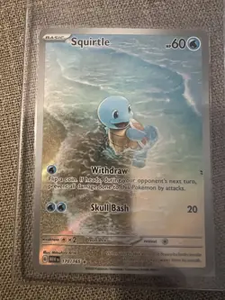 Pokemon Squirtle 170/165 Scarlet & Violet 151 Illustration Rare Full Art Holo - Image 1