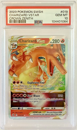 PSA 10 Charizard VSTAR #19 - 2023 Pokemon SWSH Crown Zenith 019/159 - Image 1