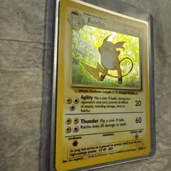 Pokemon TCG Raichu Base Set Unlimited 14/102 Holo Rare - Image 2