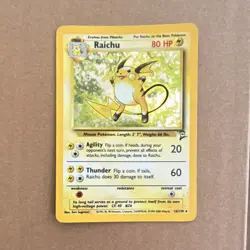 Pokemon TCG Base Set 2 Raichu 016/130 Holo Rare Unlimited English 80 HP - Image 1