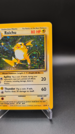 Raichu - 14/102 Base Set Unlimited Holo Rare - NM - Pokemon TCG WOTC Vintage - Image 2