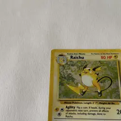Pokemon TCG Raichu Base Set Holo Unlimited Rare Card 14/102 - Image 3