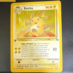 Pokemon TCG Wizards Base Set Raichu 14/62 Holo Rare Spanish 1999 Unlimited - Image 1