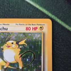 Raichu 14/102 Base Set Holo Rare Unlimited 1999 English Pokemon TCG Card - Image 4