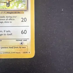 Pokemon TCG Raichu Base Set Holo Rare Card 14/102 Unlimited - Image 3