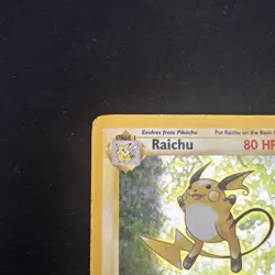 Pokemon TCG Raichu Base Set Holo Rare Card 14/102 Unlimited - Image 5