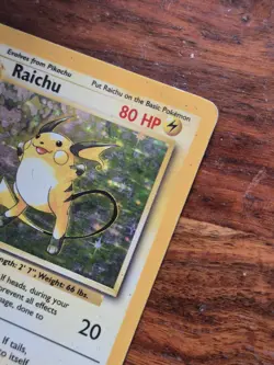 Pokemon TCG Raichu Card 14/102 Base Set Unlimited Holo Rare - Image 4