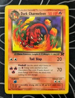 Dark Charmeleon 32/82 Team Rocket Pokemon Tcg Card Vintage Wotc Near Mint - Image 1