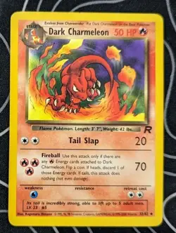 Dark Charmeleon 32/82 Team Rocket Pokemon Tcg Card Vintage Wotc Lightly Played - Image 1