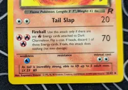 Dark Charmeleon 32/82 Team Rocket Pokemon Tcg Card Vintage Wotc Lightly Played - Image 3