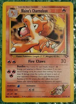 Pokemon TCG Blaine's Charmeleon Gym Challenge 31/132 LP Vintage WOTC 2000 Card - Image 1