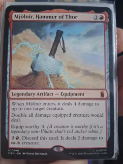 Mjolnir, Hammer of Thor - Mythic - MTG Marvel Super Heroes - 0146 NM - Image 1