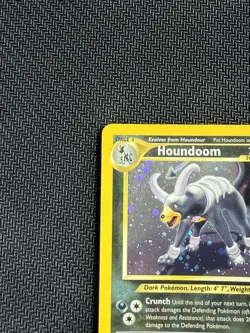 Pokemon Card Houndoom 4/75 Neo Discovery Unlimited Holo Rare LP 2001 - Image 2