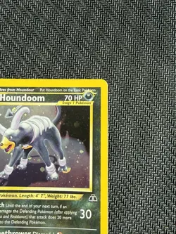 Pokemon Card Houndoom 4/75 Neo Discovery Unlimited Holo Rare LP 2001 - Image 3