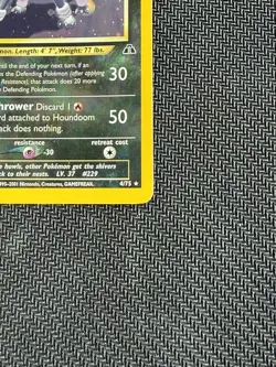 Pokemon Card Houndoom 4/75 Neo Discovery Unlimited Holo Rare LP 2001 - Image 4