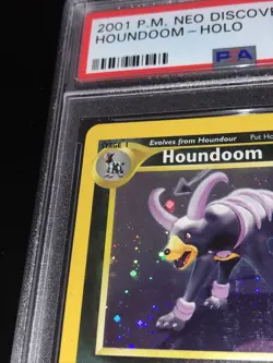 Houndoom 4/75 Neo Discovery English Holo Pokemon Card PSA 8 Mint - Image 2
