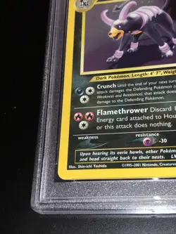 Houndoom 4/75 Neo Discovery English Holo Pokemon Card PSA 8 Mint - Image 4