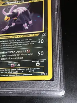 Houndoom 4/75 Neo Discovery English Holo Pokemon Card PSA 8 Mint - Image 5