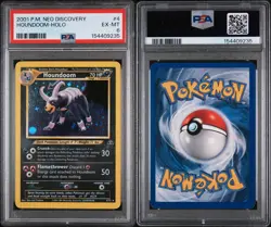 HOUNDOOM - 4/75 - PSA 6 - NEO DISCOVERY - HOLO - #4 - 2001 - EX-MT - Image 3