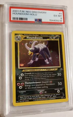 HOUNDOOM - 4/75 - PSA 6 - NEO DISCOVERY - HOLO - #4 - 2001 - EX-MT - Image 4