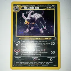 Nintendo Houndoom Neo Discovery 4/75 Holo Rare English (2001) - Image 1