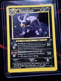 Houndoom (4) - Neo Discovery 1st edition (N2) 04/75 / Holo Rare (LP) - Image 1