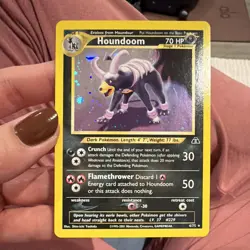 Nintendo Houndoom 4/75 Neo Discovery Holo Rare Holo English Pokemon TCG 2001 - Image 1